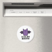 Een kleine Batty Funny Baby Bat Pun Magneet (Insitu (Vaatwasser))
