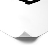 Een kleine Batty Funny Baby Bat Pun Poster (Hoek)