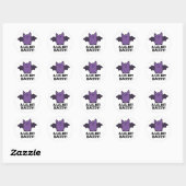 Een kleine Batty Funny Baby Bat Pun Ronde Sticker (Vel)