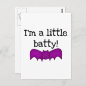 Een kleine Batty Halloween T-shirts en cadeautjes Briefkaart (Voorkant / Achterkant)