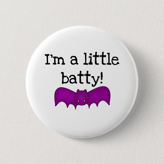 Een kleine Batty Halloween T-shirts en cadeautjes Ronde Button 5,7 Cm (Voorkant)