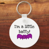 Een kleine Batty Halloween T-shirts en cadeautjes Sleutelhanger (Voorkant)
