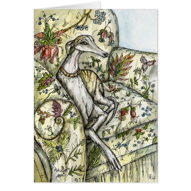 Een kleine Becoming - Whippet Art Illustratie (Voorkant)