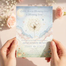 een kleine beer Bloemrijke Baby Shower Geslacht Ne