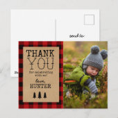 Een kleine Beer verjaardag Dank je Briefkaart (Voorkant / Achterkant)