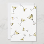 Een kleine beetje ouder vuile martini verjaardag kaart (Achterkant)