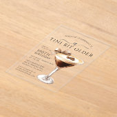 Een kleine beetje oudere 100e verjaardag Espresso  Acryl Uitnodigingen (Laagn)