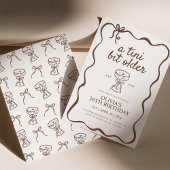 Een kleine beetje oudere bruine espresso martini v kaart