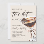 Een kleine beetje oudere Chic Espresso Martini ver Kaart (Voorkant)