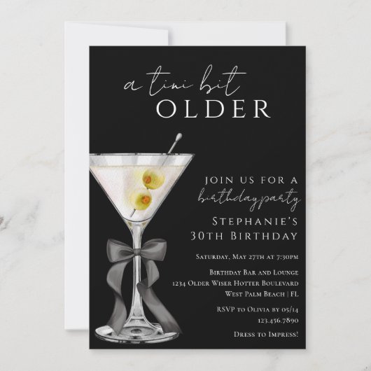 Een kleine beetje oudere chique zwarte vuile marti kaart (Voorkant)