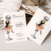 Een kleine beetje oudere Disco Martini verjaardag Kaart