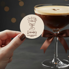 Een kleine beetje oudere espresso martini 30e verj ronde sticker