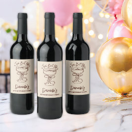 Een kleine beetje oudere espresso martini 30e verj wijn etiket