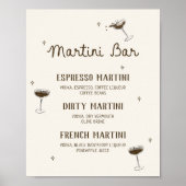 Een kleine beetje oudere espresso martini bar poster (Voorkant)