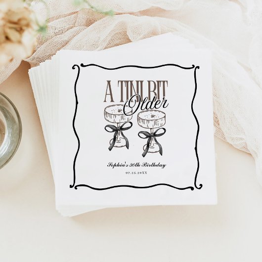 Een kleine beetje oudere espresso martini eigenzin servet