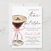 Een kleine beetje oudere Espresso Martini verjaard Kaart (Voorkant)