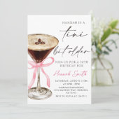 Een kleine beetje oudere Espresso Martini verjaard Kaart (Staand voorkant)