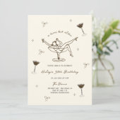 Een kleine beetje oudere Espresso Martini verjaard Kaart (Staand voorkant)