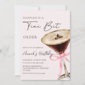 Een kleine beetje oudere Espresso Martini verjaard Kaart (Voorkant)