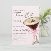 Een kleine beetje oudere Espresso Martini verjaard Kaart (Staand voorkant)