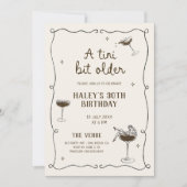 Een kleine beetje oudere Espresso Martini verjaard Kaart (Voorkant)