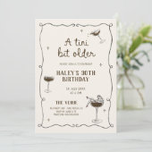 Een kleine beetje oudere Espresso Martini verjaard Kaart (Staand voorkant)