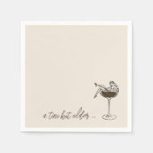 Een kleine beetje oudere Espresso Martini verjaard Servet (Voorkant)