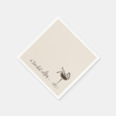 Een kleine beetje oudere Espresso Martini verjaard Servet (Hoek)