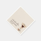 Een kleine beetje oudere Espresso Martini verjaard Servet (Hoek)