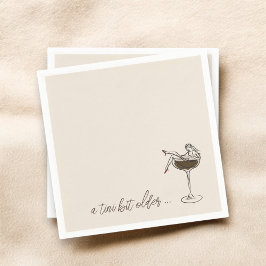 Een kleine beetje oudere Espresso Martini verjaard Servet