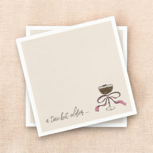 Een kleine beetje oudere Espresso Martini verjaard Servet