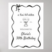 Een kleine beetje oudere Espresso Martini welkom P Poster (Voorkant)