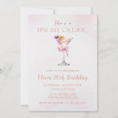 Een kleine beetje oudere Martini 20e verjaardagsfe Kaart (Voorkant)