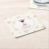 Een kleine beetje oudere Martini Coquette verjaard Kartonnen Onderzetters (Schuin)