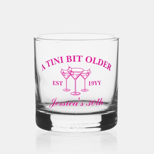 Een kleine beetje oudere Martini Custom 30 verjaar Whisky Glas (Voorkant)