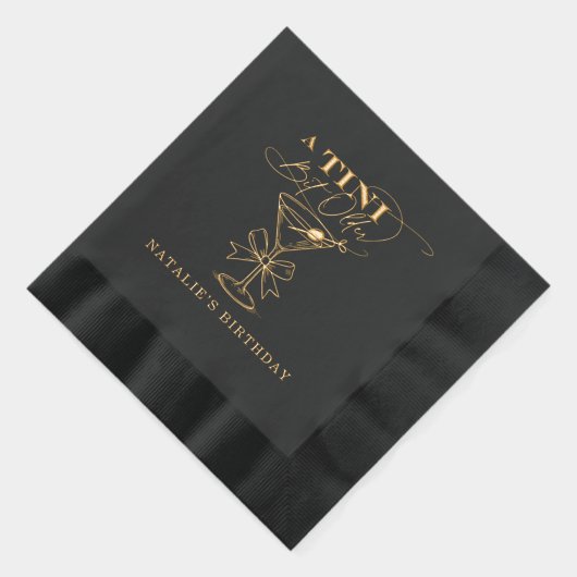 Een kleine beetje oudere Martini Folie gestempeld  Folie Servetten (Rechts)