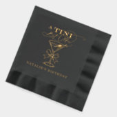 Een kleine beetje oudere Martini Folie gestempeld  Folie Servetten (Links)