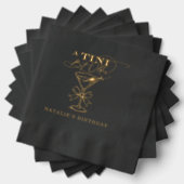 Een kleine beetje oudere Martini Folie gestempeld  Folie Servetten (Insitu (Gestapeld))