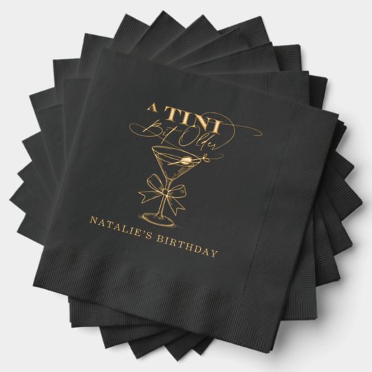 Een kleine beetje oudere Martini Folie gestempeld  Folie Servetten (Insitu (Gestapeld))