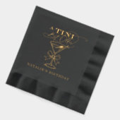 Een kleine beetje oudere Martini Folie gestempeld Servetten (Links)