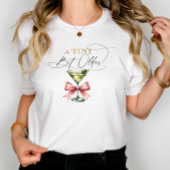 Een kleine beetje oudere Martini roze strik Tri-Blend Shirt