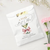 Een kleine beetje oudere Martini Roze strik verjaa Bedankzakje (Gezegeld)