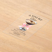 Een kleine beetje oudere Martini verjaardag uitnod Acryl Uitnodigingen (Laagn)