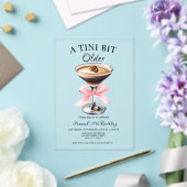 Een kleine beetje oudere Martini verjaardag uitnod Acryl Uitnodigingen (Insitu (Huwelijk))