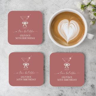 Een kleine beetje oudere Martini verjaardagsfeestj Bier Onderzetter