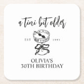 Een kleine beetje oudere Martini verjaardagsfeestj Kartonnen Onderzetters (Voorkant)