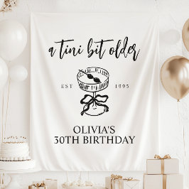 Een kleine beetje oudere Martini verjaardagsfeestj Wandkleed