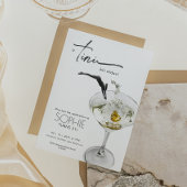 Een kleine beetje oudere Martini verjaardagsuitnod Kaart