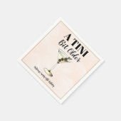 Een kleine beetje oudere moderne cocktail verjaard servet (Hoek)