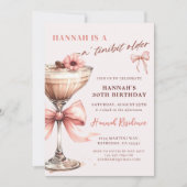 Een kleine beetje oudere roze espresso martini ver kaart (Voorkant)